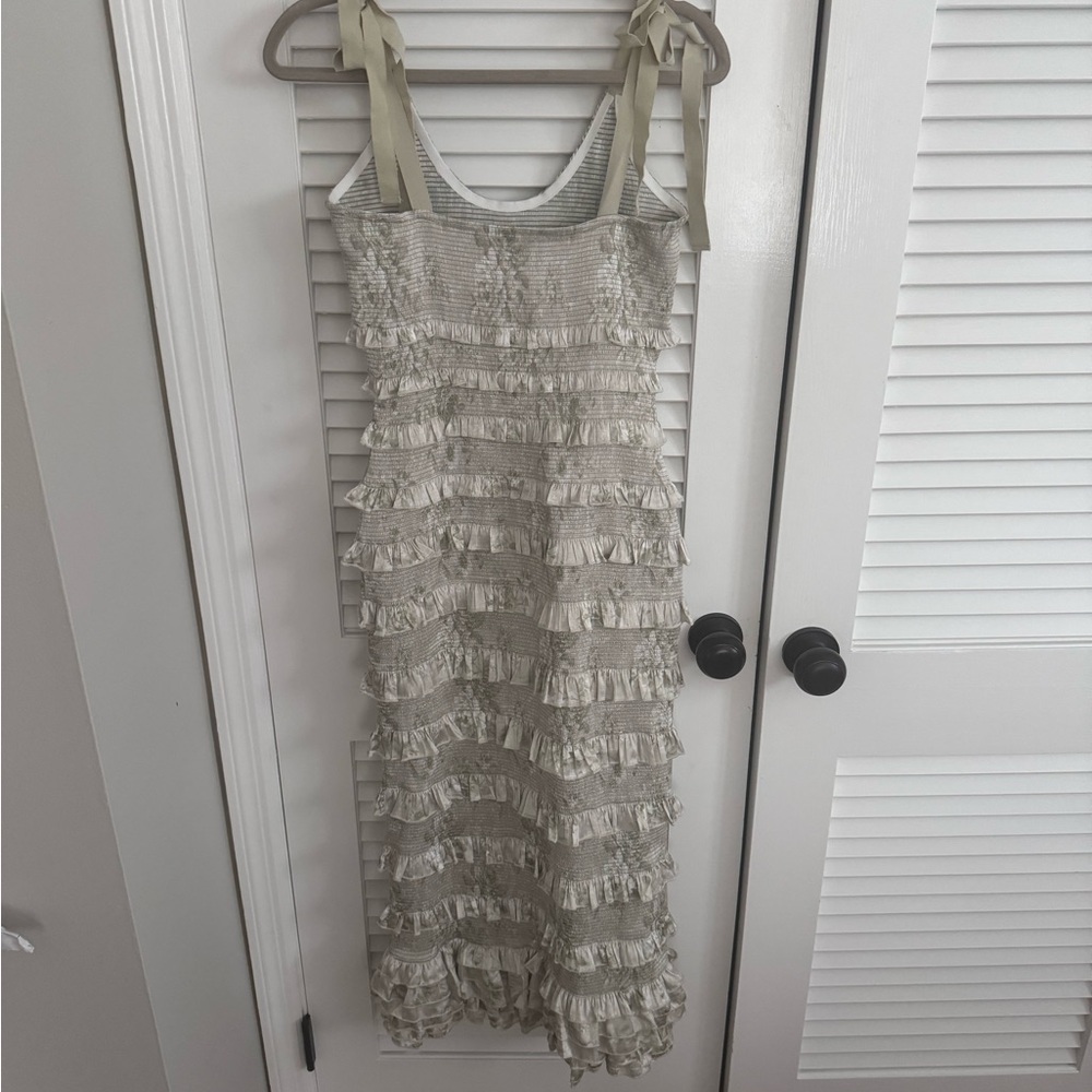 V. Chapman ruffle lotus stretch dress from BHLDN